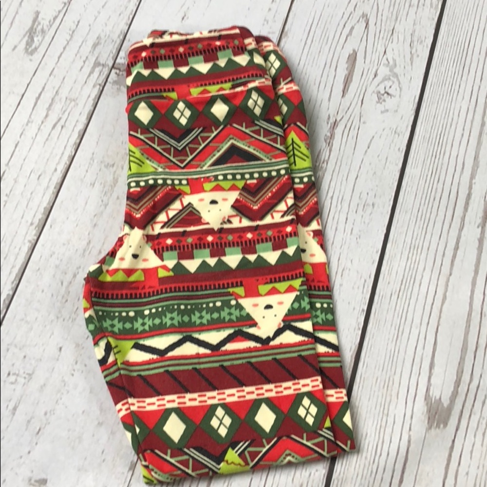 LuLaRoe Tween Christmas Leggings